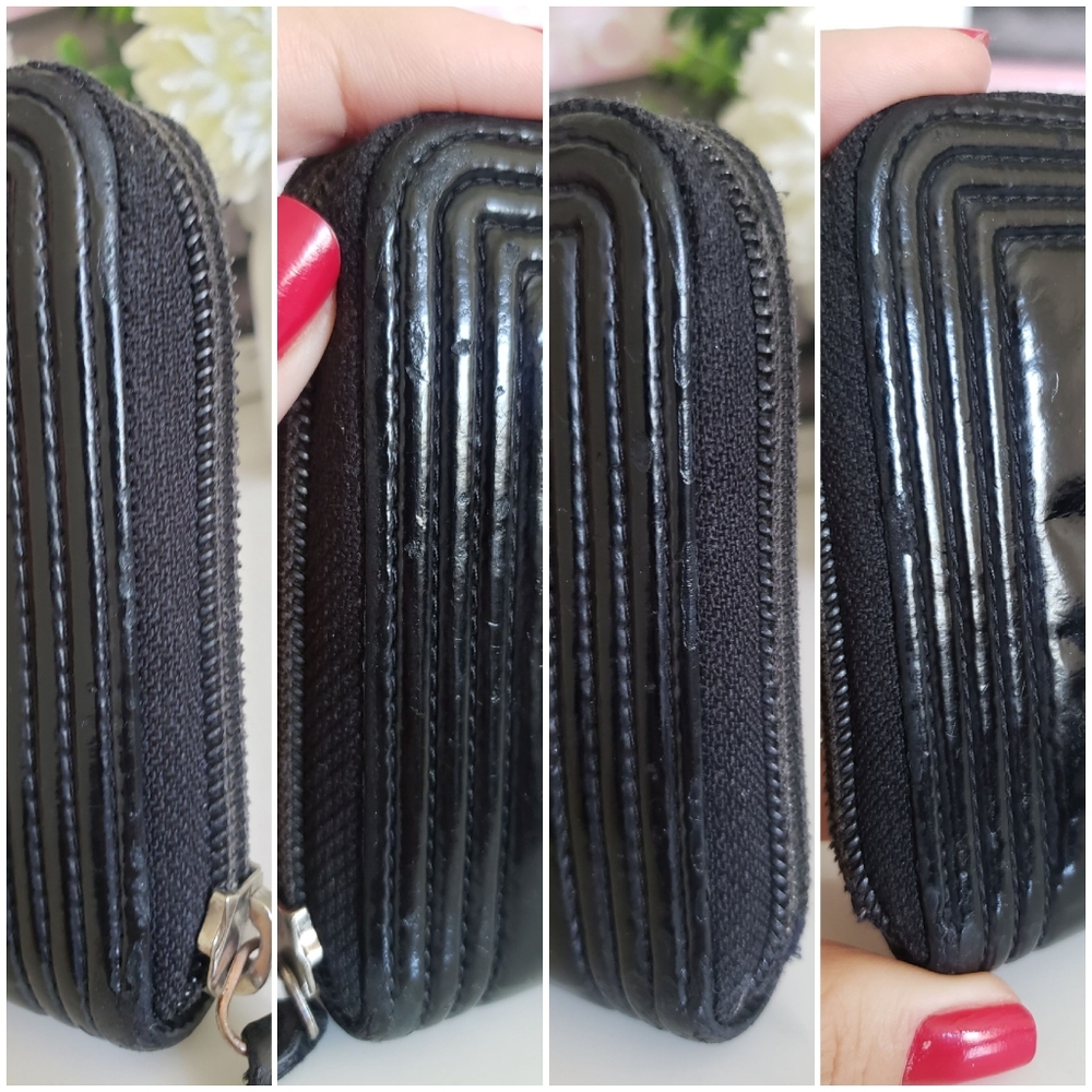 **SOLD** Authentic Pre-owned Chanel Boy Patent Zippy Long Wallet - Picture 10 of 14